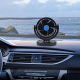Maxbell Maxbell Car Fan Air Circulator with 2 Speeds Portable Fan for Sedan RV Car Dashboard Single Head 12V Blue