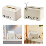 Maxbell Maxbell Tissue Box Napkin Organizer Facial Tissue Holder for Home Kitchen Restaurant letter