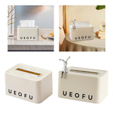 Maxbell Maxbell Tissue Box Napkin Organizer Facial Tissue Holder for Home Kitchen Restaurant letter
