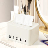 Maxbell Maxbell Tissue Box Napkin Organizer Facial Tissue Holder for Home Kitchen Restaurant letter