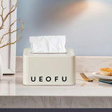 Maxbell Maxbell Tissue Box Napkin Organizer Facial Tissue Holder for Home Kitchen Restaurant letter