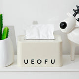 Maxbell Maxbell Tissue Box Napkin Organizer Facial Tissue Holder for Home Kitchen Restaurant letter