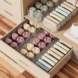 Maxbell Maxbell Sock Storage Box Stackable Rectangle Lightweight Home Lingeries Storage Bins Transparent