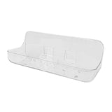 Maxbell Maxbell Shower Caddy Clear Acrylic No Drill Fashion Multipurpose Adhesive Wall Shelf 24x9x8cm