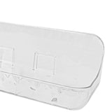 Maxbell Maxbell Shower Caddy Clear Acrylic No Drill Fashion Multipurpose Adhesive Wall Shelf 24x9x8cm