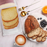 Maxbell 2xFresh Bread Storage Container Sandwich Bread Holder for Camping Trips Hiking