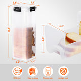 Maxbell 2xFresh Bread Storage Container Sandwich Bread Holder for Camping Trips Hiking