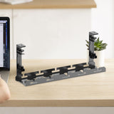 Maxbell Maxbell Under Desk Cable Management Tray Clamp Mount Metal Desk Cord Organizer Black 50cm