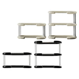 Maxbell Maxbell Cups Mugs Storage Rack Seasoning Bottle Holder Organizer for Kitchen Bottles 2 Layer White