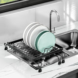 Maxbell Maxbell Sink Dish Drainer Rest Adjustable Storage Holder for Cafe Kitchen Restaurant M