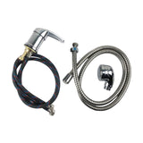 Maxbell Salon Shampoo Faucet Stainless Steel Zinc Alloy Backwash Unit Shower Sprayer black with tube head