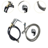 Maxbell Salon Shampoo Faucet Stainless Steel Zinc Alloy Backwash Unit Shower Sprayer black with tube head