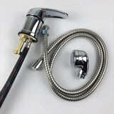 Maxbell Salon Shampoo Faucet Stainless Steel Zinc Alloy Backwash Unit Shower Sprayer black with tube head