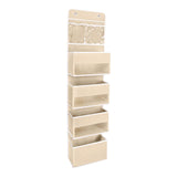 Maxbell Maxbell over Door Organizer over Door Hanging Storage Bag for Dormitory Home Bedroom Beige
