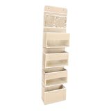 Maxbell Maxbell over Door Organizer over Door Hanging Storage Bag for Dormitory Home Bedroom Beige