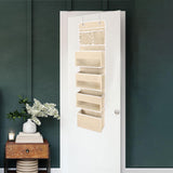 Maxbell Maxbell over Door Organizer over Door Hanging Storage Bag for Dormitory Home Bedroom Beige