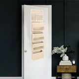 Maxbell Maxbell over Door Organizer over Door Hanging Storage Bag for Dormitory Home Bedroom Beige