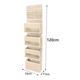 Maxbell Maxbell over Door Organizer over Door Hanging Storage Bag for Dormitory Home Bedroom Beige