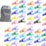 Maxbell Maxbell 60Pcs Metal Clips with Storage Bag Racks Colorful Clips for Food DIY Clothes