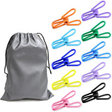 Maxbell Maxbell 60Pcs Metal Clips with Storage Bag Racks Colorful Clips for Food DIY Clothes