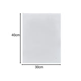 Maxbell Maxbell 50 Pieces Frosted Zipper Bags Slider Zip Bags for Socks Cosmetics Travel 30cmx40cm