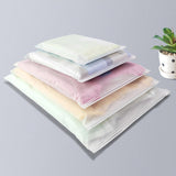 Maxbell Maxbell 50 Pieces Frosted Zipper Bags Slider Zip Bags for Socks Cosmetics Travel 30cmx40cm