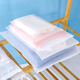 Maxbell Maxbell 50 Pieces Frosted Zipper Bags Slider Zip Bags for Socks Cosmetics Travel 30cmx40cm