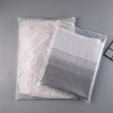 Maxbell Maxbell 50 Pieces Frosted Zipper Bags Slider Zip Bags for Socks Cosmetics Travel 30cmx40cm