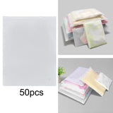 Maxbell Maxbell 50 Pieces Frosted Zipper Bags Slider Zip Bags for Socks Cosmetics Travel 30cmx40cm