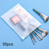 Maxbell Maxbell 50 Pieces Frosted Zipper Bags Slider Zip Bags for Socks Cosmetics Travel 30cmx40cm