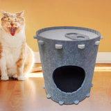 Maxbell Maxbell Cat Bed Cave for Indoor Cats Barrel Shape Soft Pet Cat House for Cats Puppy