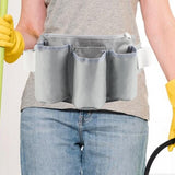 Maxbell Maxbell Tool Pouch Waist Belt Bag Sturdy for Housekeeping Gardening Maintenance Tool Grey