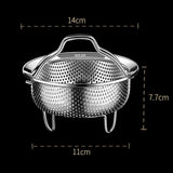 Maxbell Rice Cooker Steamer Insert Replacement for Eggs Chinese Wok Vegetable Fruits 14cm