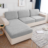 Maxbell Maxbell Sofa Seat Cushion Slipcover Water Resistant for Dressing Room Cafe Apartment Light Gray 4 Seater