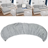 Maxbell Maxbell Sofa Seat Cushion Slipcover Water Resistant for Dressing Room Cafe Apartment Light Gray 4 Seater