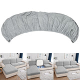 Maxbell Maxbell Sofa Seat Cushion Slipcover Water Resistant for Dressing Room Cafe Apartment Light Gray 4 Seater