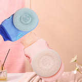 Maxbell Bath Glove Skin Cleanser Creative Body Scrubber for Deep Cleansing Neck Body Blue