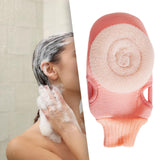 Maxbell Maxbell Bath Glove Skin Cleanser Creative Body Scrubber for Deep Cleansing Neck Body Pink