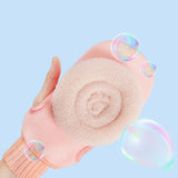 Maxbell Maxbell Bath Glove Skin Cleanser Creative Body Scrubber for Deep Cleansing Neck Body Pink