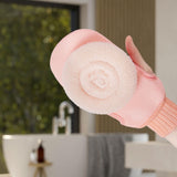 Maxbell Maxbell Bath Glove Skin Cleanser Creative Body Scrubber for Deep Cleansing Neck Body Pink