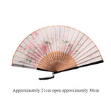 Maxbell Maxbell Folding Hand Fan Portable Novelty Folded Fan for Stage Show Parties Concerts White