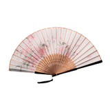 Maxbell Maxbell Folding Hand Fan Portable Novelty Folded Fan for Stage Show Parties Concerts White