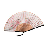 Maxbell Maxbell Folding Hand Fan Portable Novelty Folded Fan for Stage Show Parties Concerts White