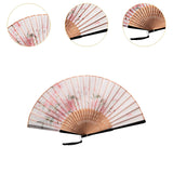 Maxbell Maxbell Folding Hand Fan Portable Novelty Folded Fan for Stage Show Parties Concerts White