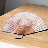 Maxbell Maxbell Folding Hand Fan Portable Novelty Folded Fan for Stage Show Parties Concerts White