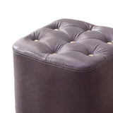 Maxbell Maxbell Small Footstool Ottoman Foot Rest Stool Stable for Bedside Nursery Apartment Purple