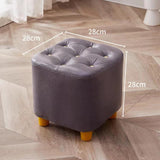 Maxbell Maxbell Small Footstool Ottoman Foot Rest Stool Stable for Bedside Nursery Apartment Purple