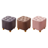 Maxbell Maxbell Small Footstool Ottoman Foot Rest Stool Stable for Bedside Nursery Apartment Purple