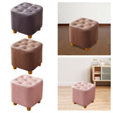 Maxbell Maxbell Small Footstool Ottoman Foot Rest Stool Stable for Bedside Nursery Apartment Purple