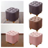 Maxbell Maxbell Small Footstool Ottoman Foot Rest Stool Stable for Bedside Nursery Apartment Purple